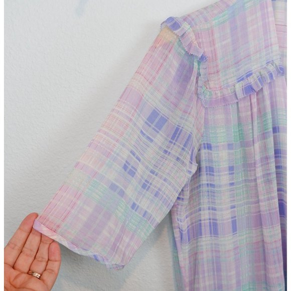 Veronica Beard Womens Dakota Plaid Silk Mini Dress, size 6 - Picture 4 of 16